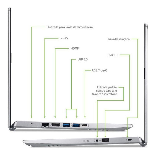 Imagem 4 de 6 de Notebook Acer Aspire 5 A514-53-5239 Ci5 4gb 256ssd Win10