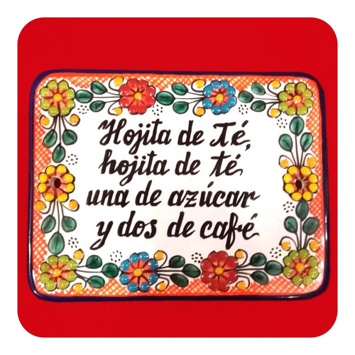 Imagen 6 de 6 de Placa Talavera Poblana Personalizada Especial 20x20 Cm Plc