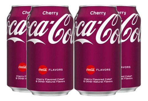 Coca-cola Cherry (cereja) U.s.a 355ml (4 Latas)
