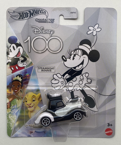 Hot Wheels Character Cars Disney 100 - Steamboat Minnie Color Blanco Con Negro