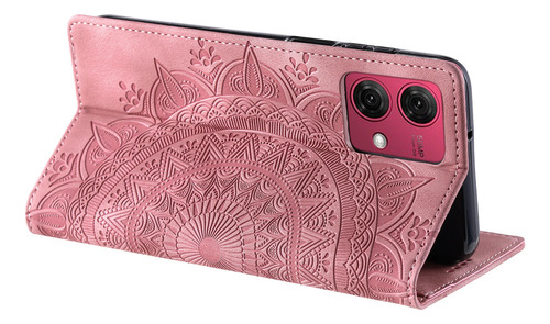 Funda Tipo Cartera Para Tarjetas De Flores Con Estampado Mag