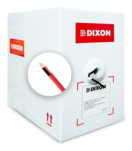 Cable Contra Incendio Fpl 2x14 Awg Dixon 9012 300 Metros