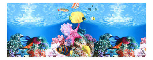 Adhesivo De Doble Cara Con Fondo De Acuario, Decoración 3d P