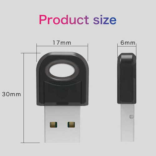 Adaptador Receptor Bluetooth 5.0 Para Pc Joystick Auricular