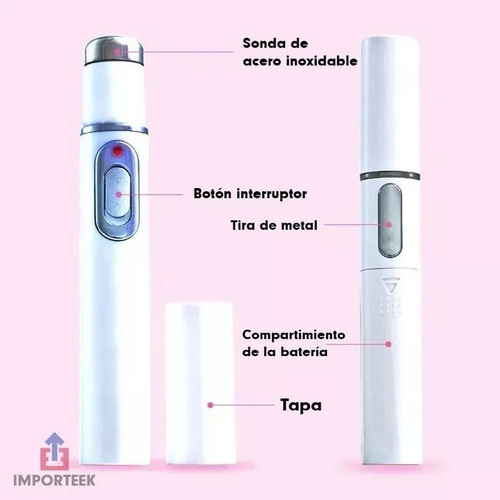Caneta Laser Luz Azul Acne Terapia Cicatriz Portátil Tipo de pele Todo tipo de pele