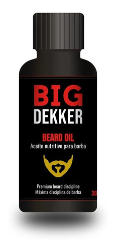 Aceite Nutritivo Para Barba Big Dekker 30 Ml 