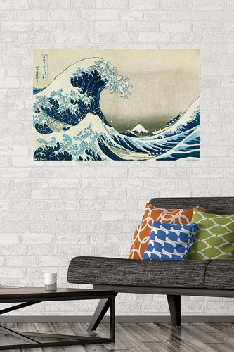 Trends International La Gran Ola Póster De Pared X 34