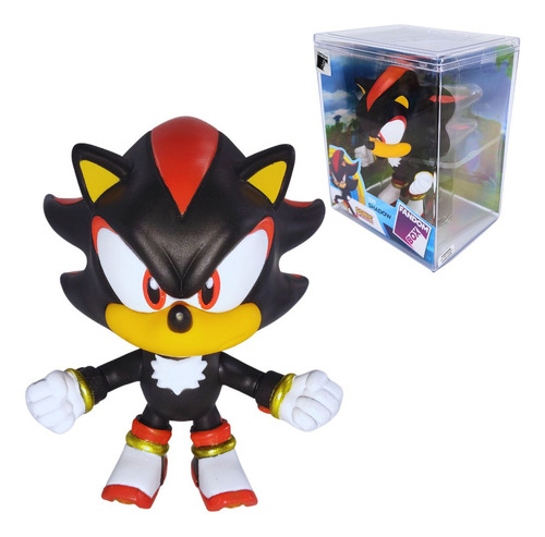 Mini Figura Shadow Sonic 12cm - Fandom Box Colecionável