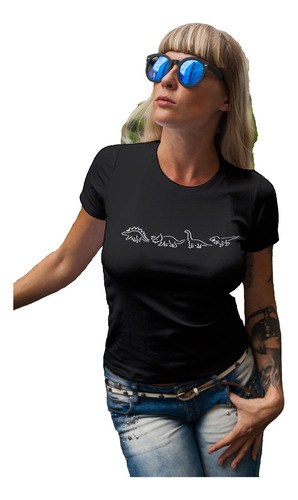 Dinosaurios Playera Dama Caballero