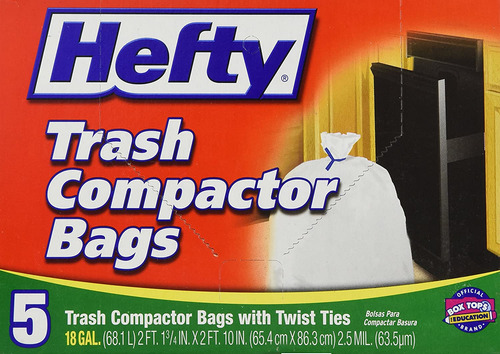 Bolsas Compactadoras De Basura Hefty 18 Gal - 5 Ct