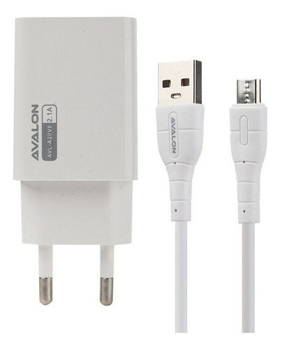 Cargador Rapido 2 En 1 10 W Avalon Usb Con Cable Micro Usb