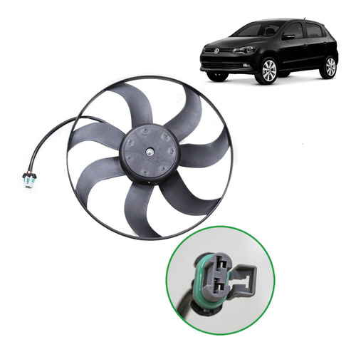 Motor Ventilador Gol Saveiro G5 G6 7 Pás C/ Ar Cond Kpelv003