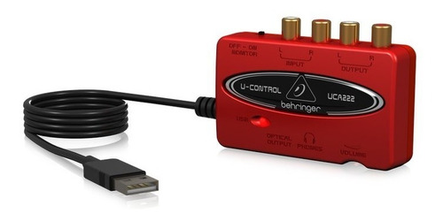 Behringer Uca-222 Interfaz Audio Usb 2 Entradas