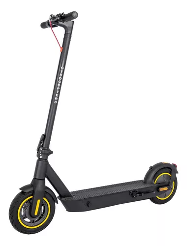 Monopatín Eléctrico Scooter Reforzado Rueda 8'' y Pie - Negro — El