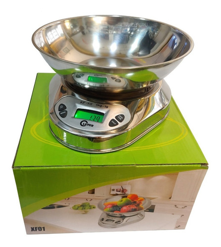 Balanza Clever Electrónica De Acero Inoxidable Gramera 5kg