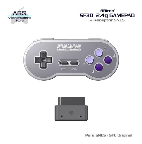 Mando 8bitdo Sn30 2.4g + Receptor Para Snes