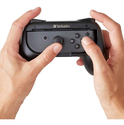 Joycon Grips Verbatim Para Nintendo Switch - Vb99798 Color Negro