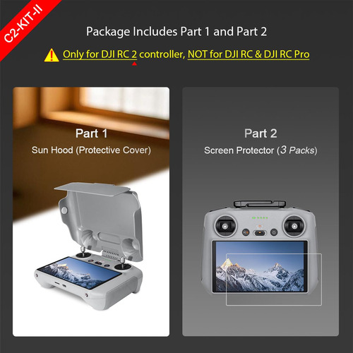 Kit Parasol Y Protector De Pantalla Para Dji Mini 4 Pro Air