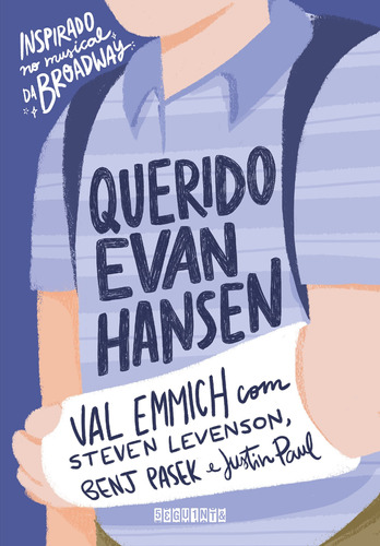Querido Evan Hansen, de Emmich, Val. Editora Schwarcz SA, capa mole em português, 2019