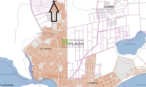Lote Esquinero 1229 Metros Cobre Camino Eguzquiza En Venta En El Tesoro