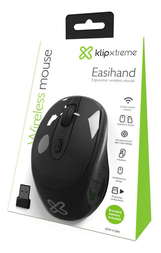 Mouse Inalámbrico Klipxtreme Easihand 2.4 Ghz