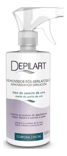 Kit Pós Pré Depilação Óleo Semente Uva Removedor e Sálvia Depilart  500ml