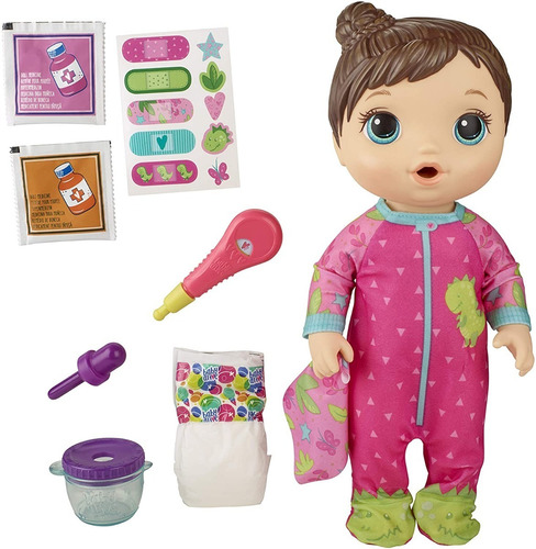 Baby Alive Bebé Prepara Mi Medicina Muñeca Moja El Pañal 