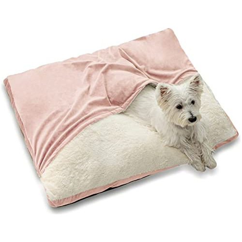 Patas Lague Cama Rectangular Calmante Para Perros Con Manta