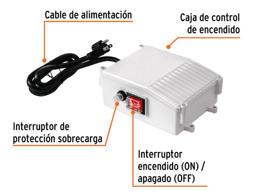 Caja Control P/bomba Tipo Bala 2 Hp Truper Ce-bos-2lm