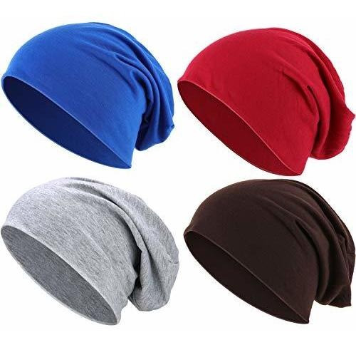 Sombrero Gorro Boina Muje Outus 4 Piezas De Punto Fino Slouc