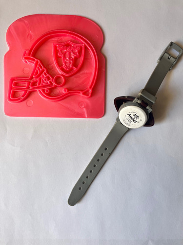 2 Marcadores De Pan Nfl Bimbo 90's Raiders Y Reloj Nfl (Usado)