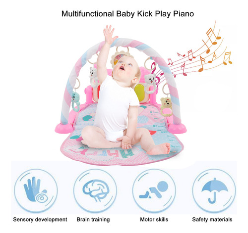 Baby Gym Play Mat Learning Sensory Sound Light Mat