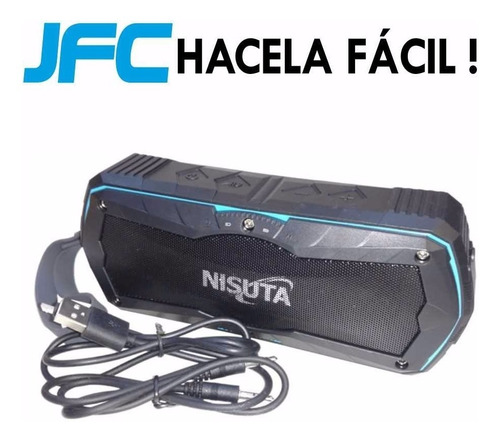 El Mejor Parlante Portatil Nisuta Inalambrico Power Bank