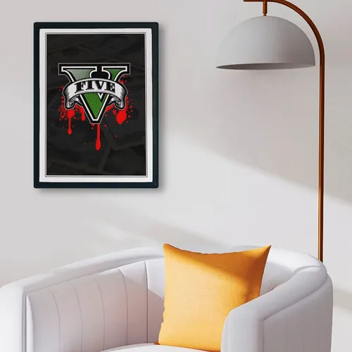 Cuadro Gamer - Grand Theft Auto - Gta V - Logo