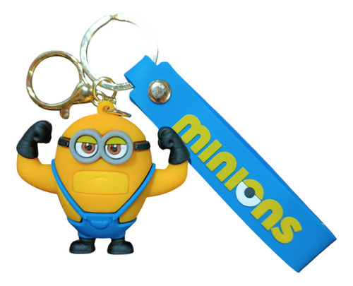 Llavero Goma Forma Dorado - Películas Juegos Anime Viral Minion Forzudo