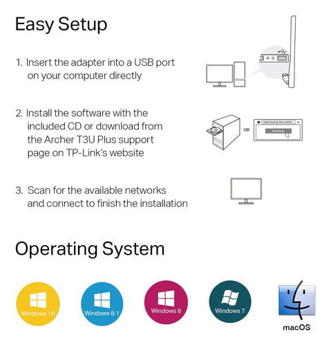 Tp-link Adaptador Usb Inal Dual Ac1300 Alta Ganancia