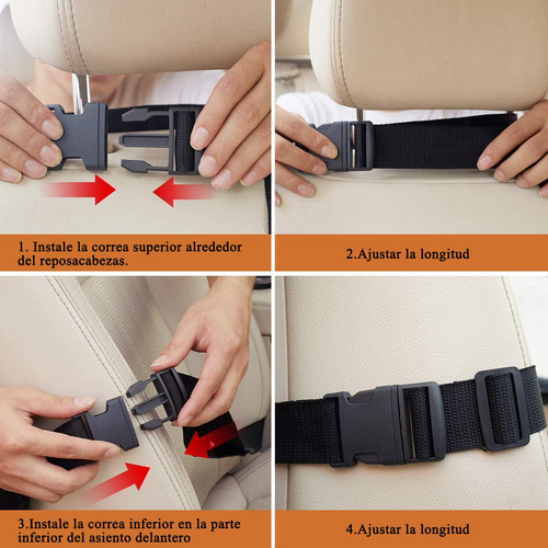 2 Organizadores Para Asiento Trasero De Auto + Protector