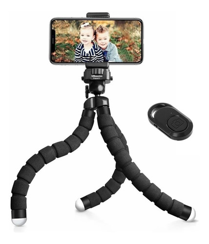 Tripode Flexible Rosca Camara Celular Araña 18cm C/ Shooter