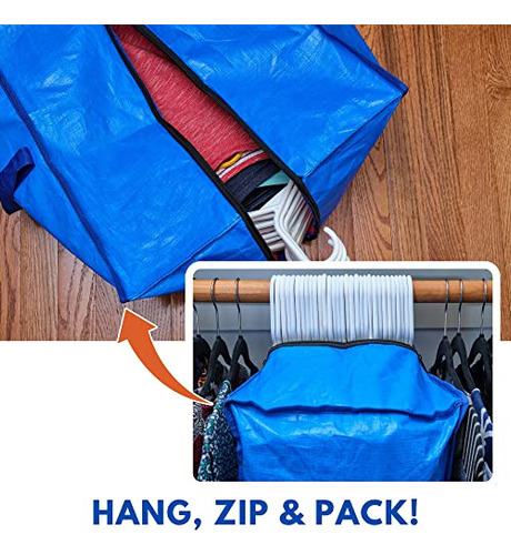 Bolsas Mudanza Jumbo Resistentes, Paquete 8, Almacenamiento