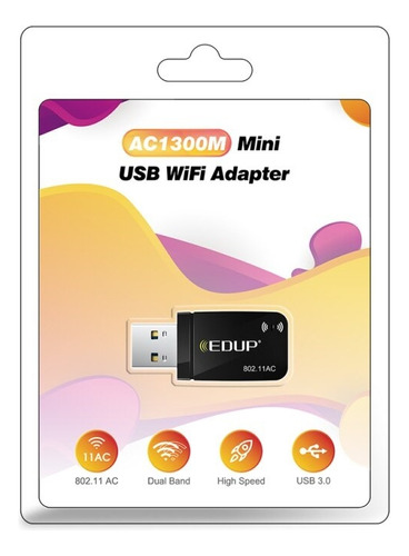 Wifi 1300mbps Adaptador Portable Usb 3.0 Ac Doble Banda 5ghz