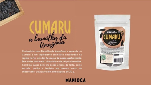 Imagem 2 de 3 de Semente De Cumaru 20g Manioca - 100% Natural E Vegana