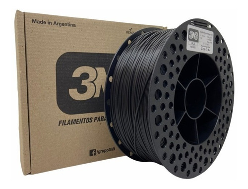 Imagem 1 de 2 de Filamento Pla - Preto - 3n3 - 1.75mm - 1kg