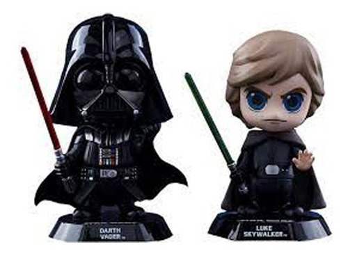 Luke Skywalker E Darth Vader Cosbaby Hottoys