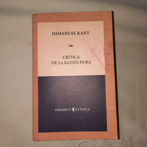 Critica De La Razon Pura.immanuel Kant.ed Colihue.77 H Subra