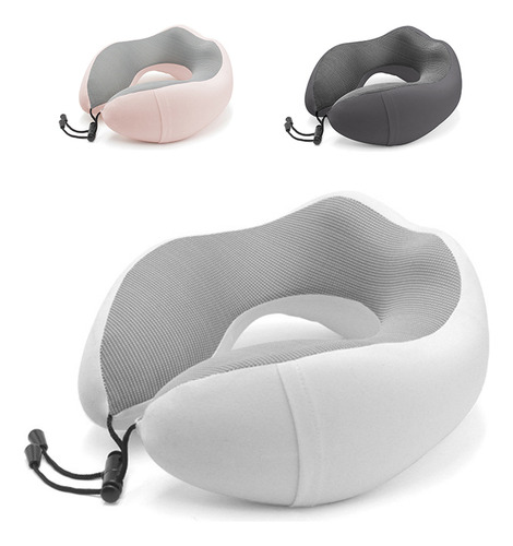 Almohada U De Viaje Memory Foam, Suave Y Cómoda Para Dormir