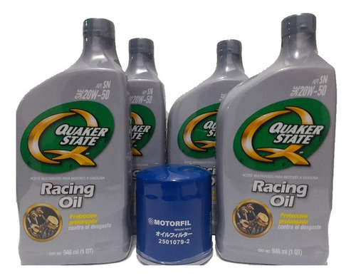 Kit Cambio Aceite Aveo Chevy Tornado Chevrolet 20w50 Xtrpro 