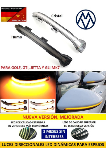 Luces Led Direccionales Dinámicas Secuenciales Gti Y Gli Mk7