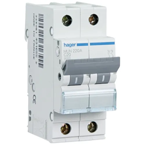 comprar Llave Termica Mu220a 2p 20a 6ka Hager-fr