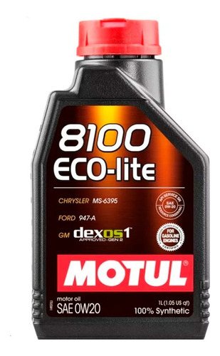 Aceite Motul 0w20 Sintetico 1lt