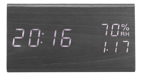 Reloj Despertador De Madera, Reloj De Escritorio Digital Led